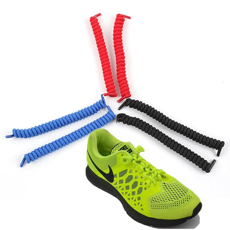 6pcs Lace Spring Curly Coiled Elastic Shoe Laces Latex Shoelaces