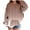 Brown Sweatshirt for Kids _m, variant on CYMMPU Girls Striped Oversized Sweatshirt 2025 Tie Dye Print Pullover Shirts with Pockets Crewneck Long Sleeve Tunic Tops Brown 5 Years