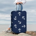 thumbnail image 4 of Wukai Nautical Themed Simple Anchors Elastic Luggage Cover: Personalized Protection for Your Suitcase - Fits 19~29-inch, Washable & Durable Travel Companion-Small, 4 of 8
