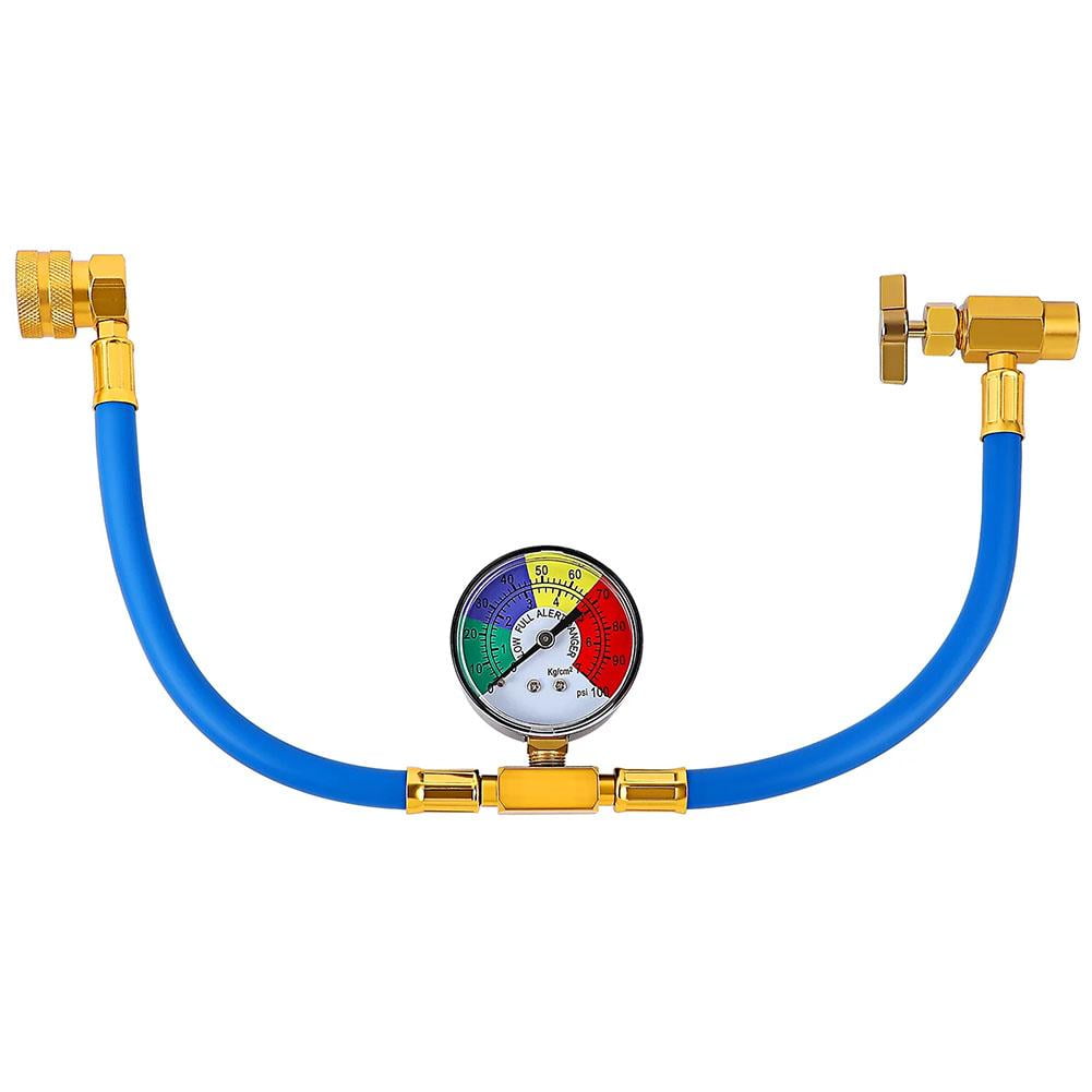 R134A Car AC-A/C Refrigeration Conditioning Recharge HosePressure Gauge-Best