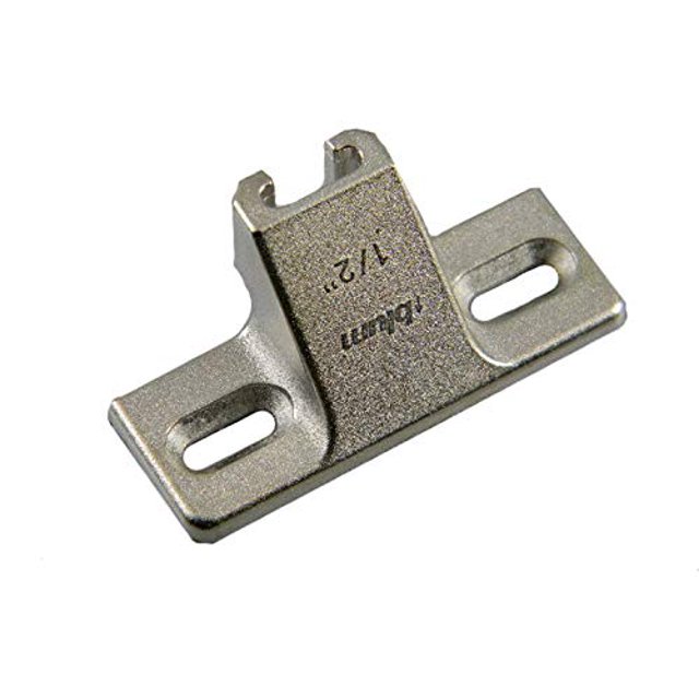 Placa Blum 130.1100.23 superpuesta de 1/2" paquete de 10