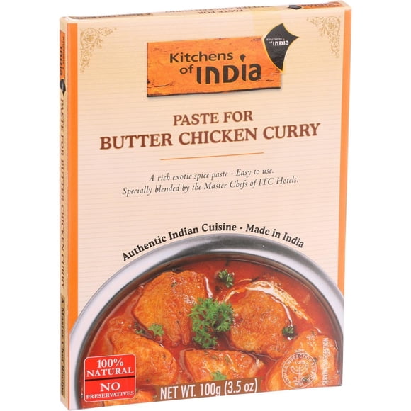 Kitchen Of India Paste - Butter Chicken Curry - 3.5 oz - Case of 6