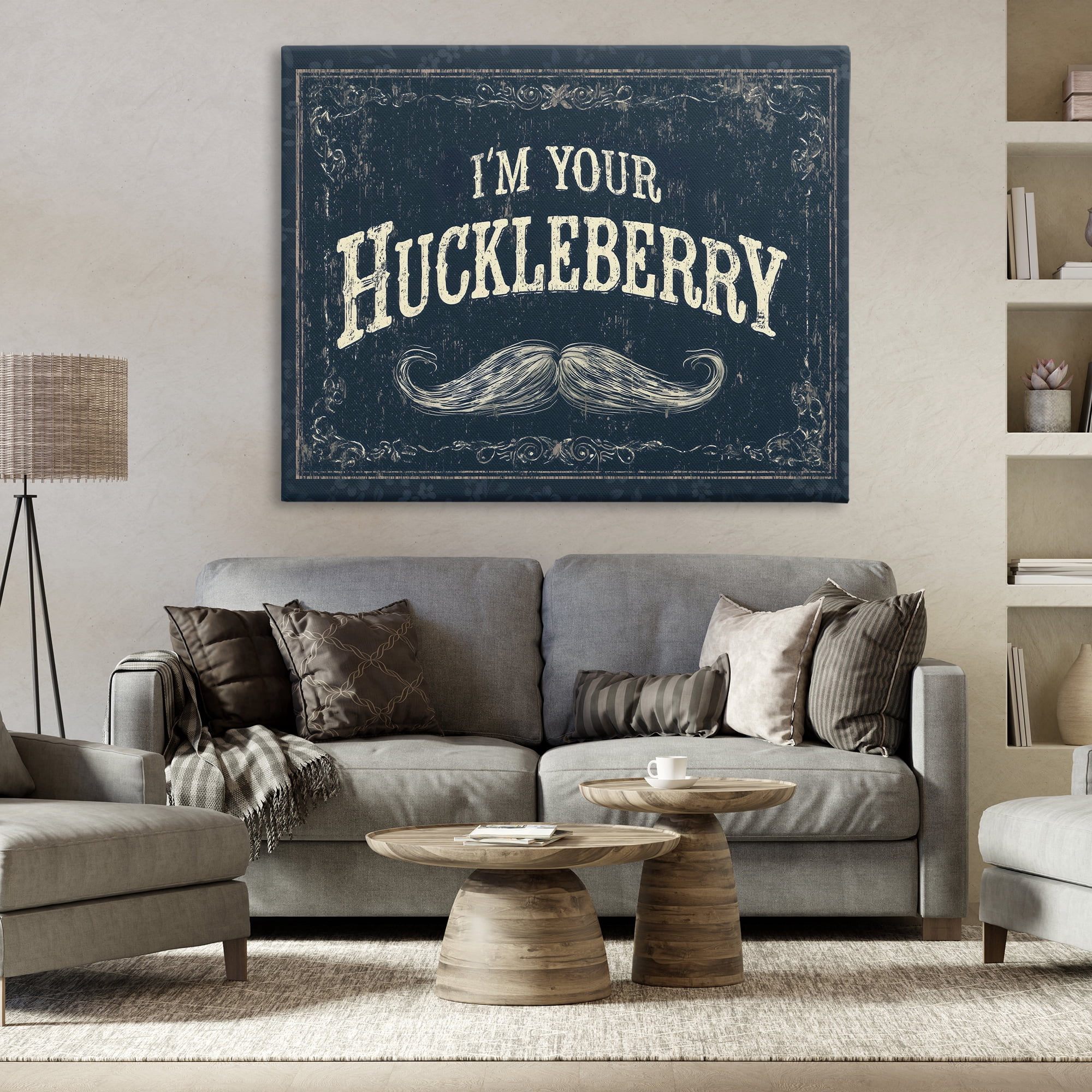 Stupell Industries I'm Your Huckleberry Canvas Wall Art, design by Arlington Prints