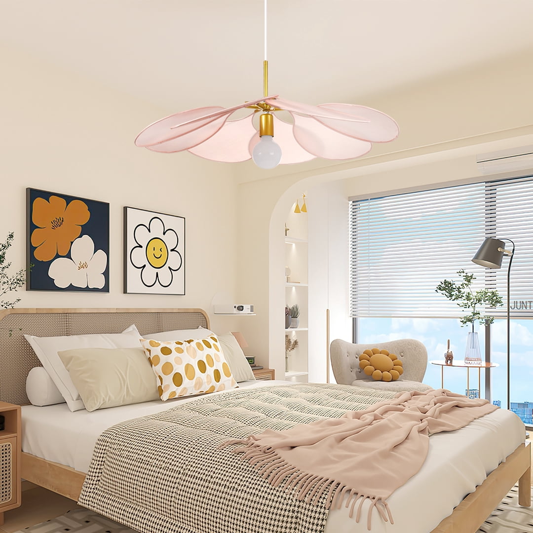 Arturesthome Dining Room Pendant Light, Nordic Modern Light Fixture, Modern Home Ceiling Light, Living Room Boho Flower Hanging Lamp, Bedroom Chandelier