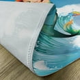 thumbnail image 5 of Ambesonne Cartoon Place Mats Set of 4, Wave with Fish, Standard Size, Multicolor, 5 of 6