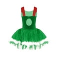 thumbnail image 4 of Zaldita Girls Ms Santa Clause Christmas Costume Shiny Sequins Tutu Dress Ballet Ice Skater Dancewear Green 8, 4 of 7