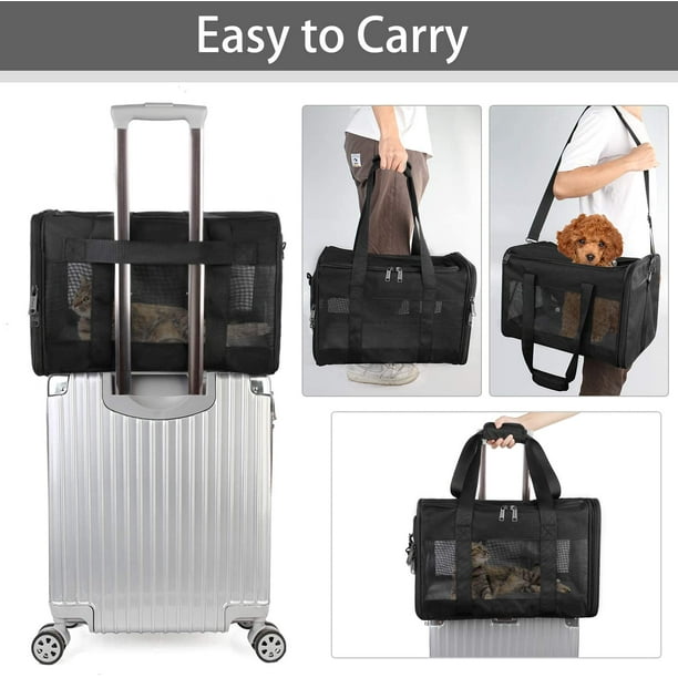 Dog carrier for hot sale under airplane seat