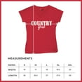 thumbnail image 7 of Country Girl Logo Women's V-Neck T-shirt Western Rodeo Style Southern Pride Cowgirl Rustic Feminine Farm Life Ranch Tee, 7 of 7
