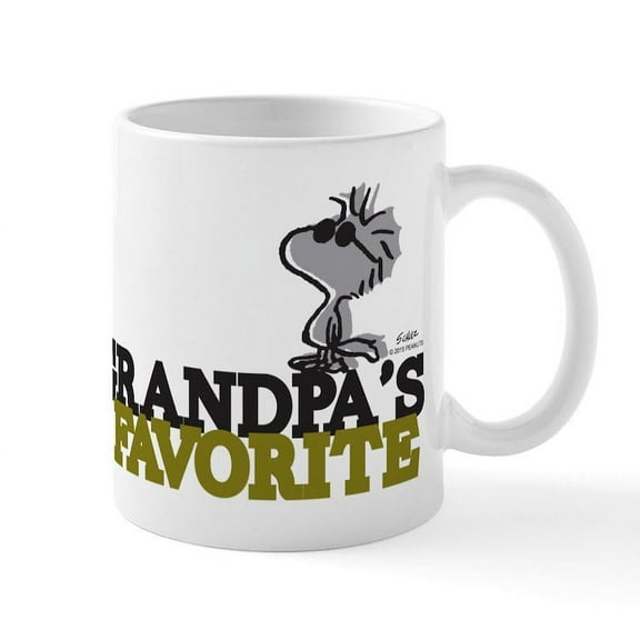 CafePress - Grandpa's Favorite Mug - 11 oz Ceramic Mug - Novelty Coffee Tea Cup