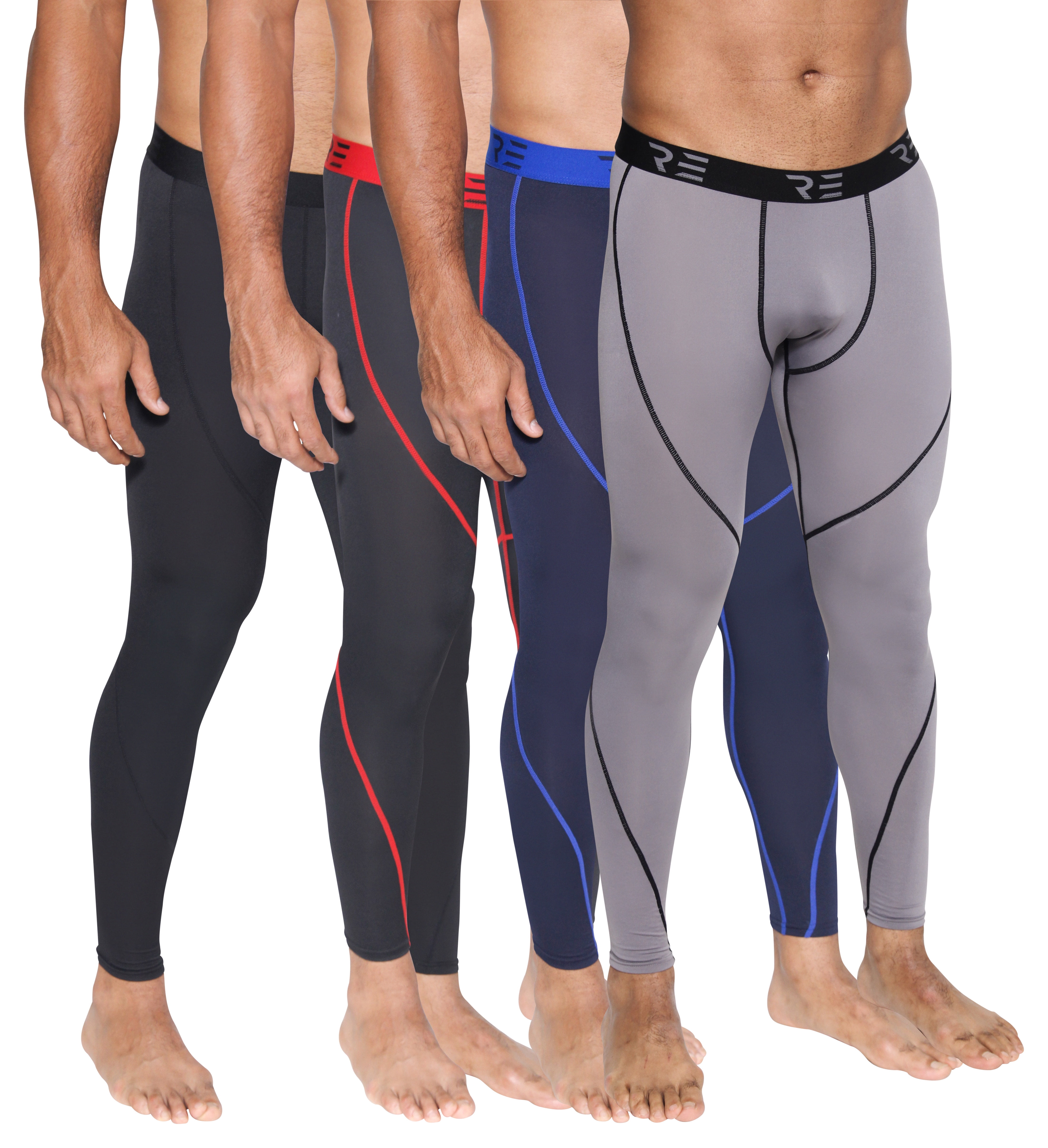 Men's Compression Tights Pants Shirts Athletic Skin Base Layers Cool Dry Wicking 