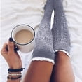 thumbnail image 2 of Encaje Largo Muslo Alto Invierno Leggings Calcetines Botas Stocking Pile Mujeres Knit Girl Scienceny PS11633-03, 2 of 3