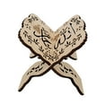 thumbnail image 2 of Visland Vintage Carved Wooden Book Shelf, 145cm x 115cm Book Stand for Home Decoration, 2 of 8