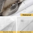 thumbnail image 4 of No Hook Shower Curtains with Snap-in Liner Set, Funny Koala Waterproof Hotel Style Bathroom Shower Curtain, Cute Art Fun Lovely Animals on Toilets Breathable Mesh Top Window Bath Curtains 72''x78'', 4 of 9