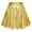 Gold, variant on Miqool Metallic Mini Skirt for Women's Shiny Party Clubwear High Waist A-Line Holographic Pleated Skirts