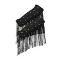 thumbnail image 4 of Segolike 1 Pair Latin Dance Arm Sleeves Competitions Shiny Comfortable Tassel Arm Sleeves Black, 4 of 7