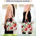 thumbnail image 4 of FORMRS Womens Corduroy Tote Bag Crossbody Shoulder Handbag with Pocket, Apple Pattern, 4 of 7