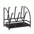 thumbnail image 2 of Metal Cup Drying Rack,Glass Drying Rack,Vertical Bottle Drying Rack Glass Bottle Holder with Drain Tray, Glass Bottle Dispenser with Sewerage Tray,Cup Organizer Glass Coffee Cup Countertop, 2 of 6