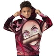 thumbnail image 2 of Demon Slayer Kids Hoodie Cozy Hooded Sweatshirt Long Sleeve Sweater Tops Pullover Hoodies Boys Girls 8-12Y, 2 of 8