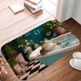 thumbnail image 5 of 1pc Frog in Bathtub Absorbent Non-Slip Bathroom Thickened Flannel Rug Decor,Soft,Quick Drying,Suitable For Indoor/outdoor Use,Bathrooms,Bedrooms,Kitchens,Terrace,Laundry Rooms,16"x24", 5 of 9