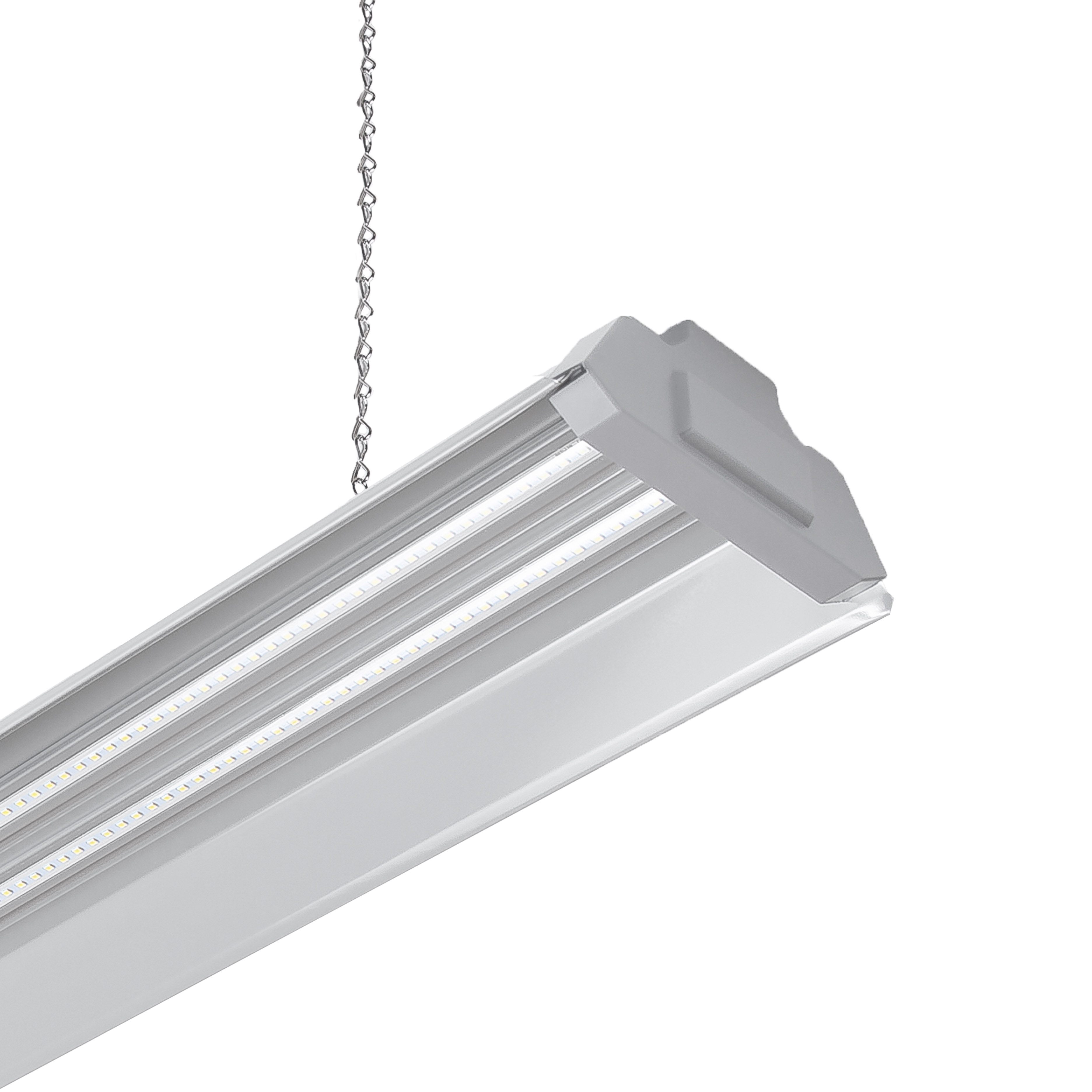 Hyper Tough 4 ft Steel, 5000 Lumen LED Shop Light, Grey - image 2 of 8