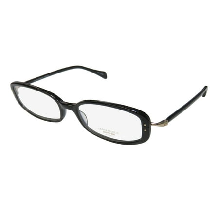New Oliver Peoples Chrisette Womens/Ladies Designer Full-Rim Black / Gold Modern Sophisticated Frame Demo Lenses 49-17-137 Eyeglasses/Eyewear