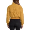 thumbnail image 3 of Chaqueta bomber de invierno para mujer INSPIRE CHIC, abrigo holgado acolchado, cortado, talla XL, amarillo oscuro, 3 of 6