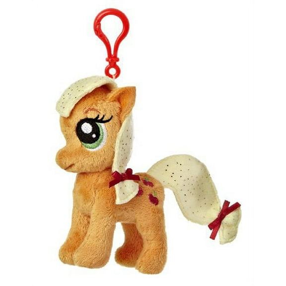 Aurora World My Little Pony Clip-On Applejack Pony Plush, 4.5"