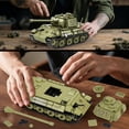 thumbnail image 5 of Panther Tank Building Set, Compatible with Lego Military Tank, WW2 Army Toys Historical Collection Model for Military Fans, Gifts for Teens Kids Boys 14+ (638PCS), 5 of 6