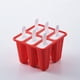 thumbnail image 1 of Molde para paletas, moldes para paletas, 6 piezas Moldes de silicona para paletas heladas Molde para paletas sin BPA Reutilizable Fácil liberación Ice Pop Make (Rojo) sincero electrónico, 1 of 4