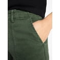 thumbnail image 5 of Time and Tru Women's High Rise Utility Shorts, 3.5" Inseam, Sizes 0-22, 5 of 6