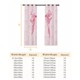 thumbnail image 6 of Pink Bow Blackout Curtains for Bedroom/Living Room, Cute Watercolor Girls Cartoon Luxury Thermal Insulated Kitchen Drapes with Grommets, Light Blocking Window Treatment, 2 Panels 42" x 45", 6 of 7