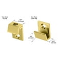 thumbnail image 3 of CRL MC00BR Brass 5/8" Wide Beveled Mirror Clip Set, 3 of 3