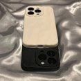 thumbnail image 3 of Compatible with iPhone Case,Cute Pleated Matte [ Drop & Camera Lens Protection] Shockproof Cover Phone Case (White,iPhone 13 Pro Max), 3 of 5