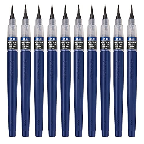 Pentel Brush Pen Quick-drying Pentel Brush Extra Fine 10 XFPD5F Blue 