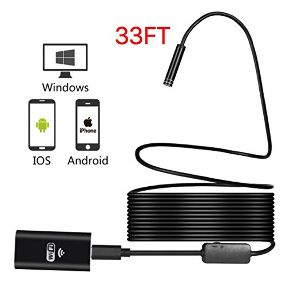 6 LED WifiEndoscope Cam, SANOXY HD720P Wireless Endoscope, HD WiFi