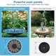 thumbnail image 2 of Fuente solar flotante al aire libre Bomba de estanque solar de 3.5W con 6 boquillas para fuente de jardín de acuario de baño de pájaros 13cm TUNC Sencillez, 2 of 5
