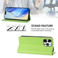 thumbnail image 2 of Wallet Case for iPhone 13 Pro Max, Magnetic Closure PU Leather Flip Phone Case for Men Women with RFID Blocking Card Holder Kickstand, Shockproof Protection Cover for iPhone 13 Pro Max, Green, 2 of 12