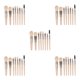 thumbnail image 1 of Jumpingount Paquete de 8 brochas de maquillaje portátiles con mango de plástico, resistente al agua, para base de polvo, juego de brochas, Type2 NO2, 1 of 6