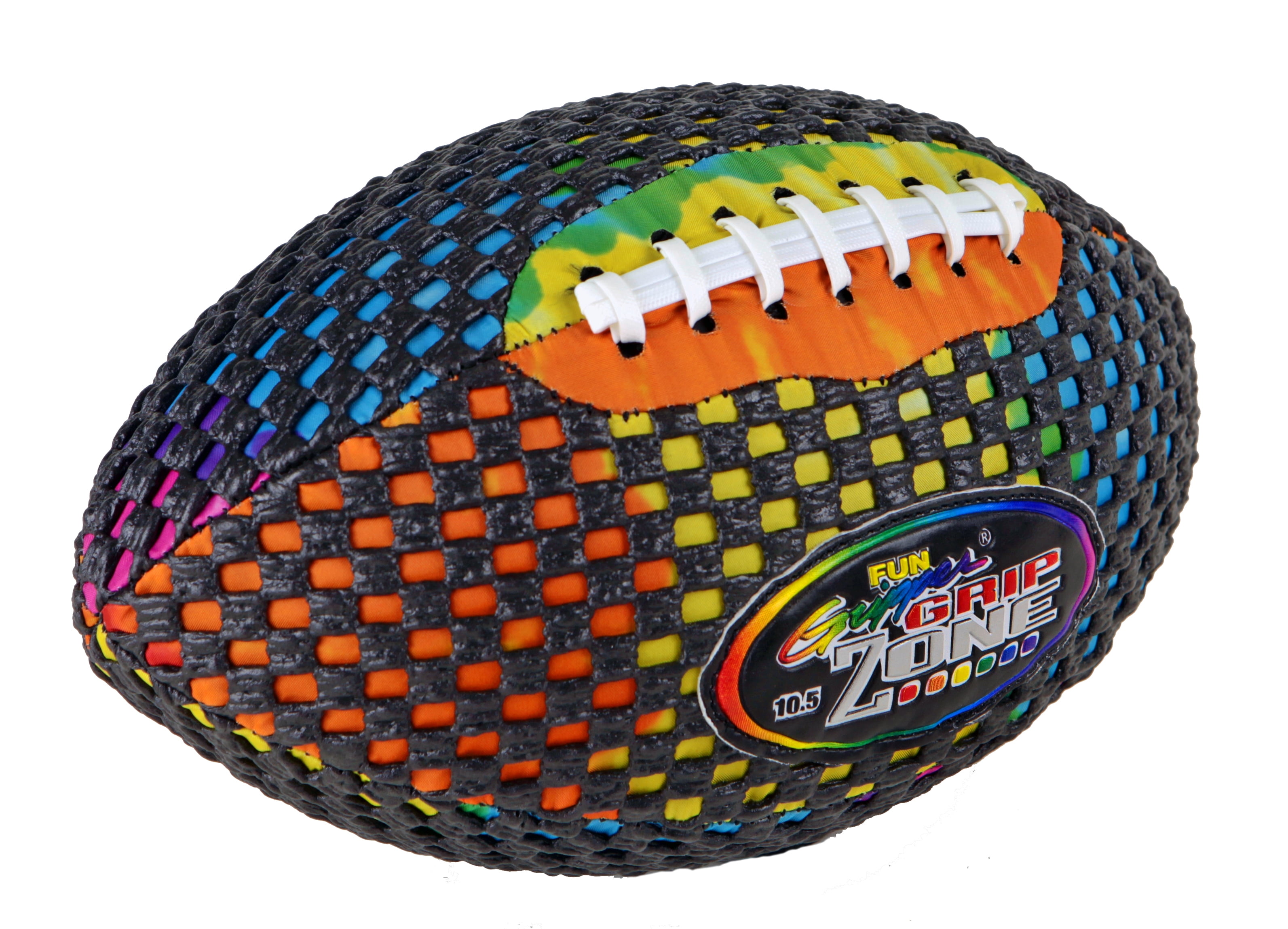 Fun Gripper Tie Dye 10.5" Football, Size 6 (Junior) by: Saturnian 1