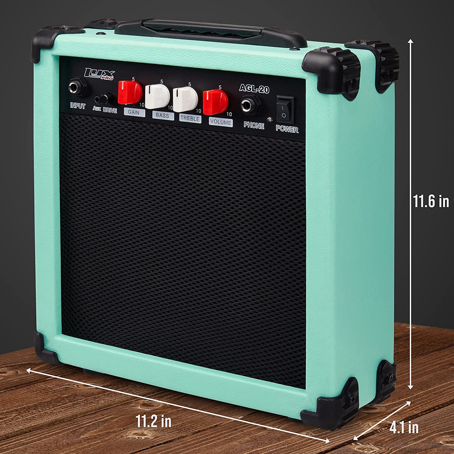 LyxPro 20W Electric Guitar Amp with Built-in Speaker & Headphone Jack