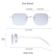 thumbnail image 5 of LifeArt Blue Light Blocking Glasses, Computer Reading Glasses, Anti Blue Rays, Reduce Eyestrain, Stylish for Men and Women(White,+1.00 Magnification), 5 of 5