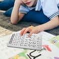 thumbnail image 3 of WORGEOUS Tablero del alfabeto braille con puntos elevados Números de acero inoxidable Puntuación Tablero de aprendizaje braille para principiantes Educación Enseñanza braille Niños ciegos Adultos, 3 of 8