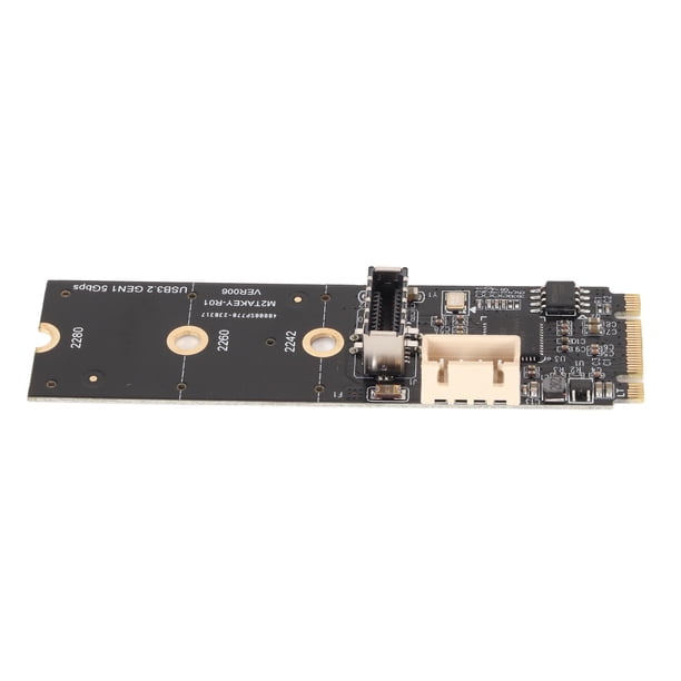 M.2 NVME To Type C Riser Card, Type E A Key Riser Card 20Pin 5Gbps For ...