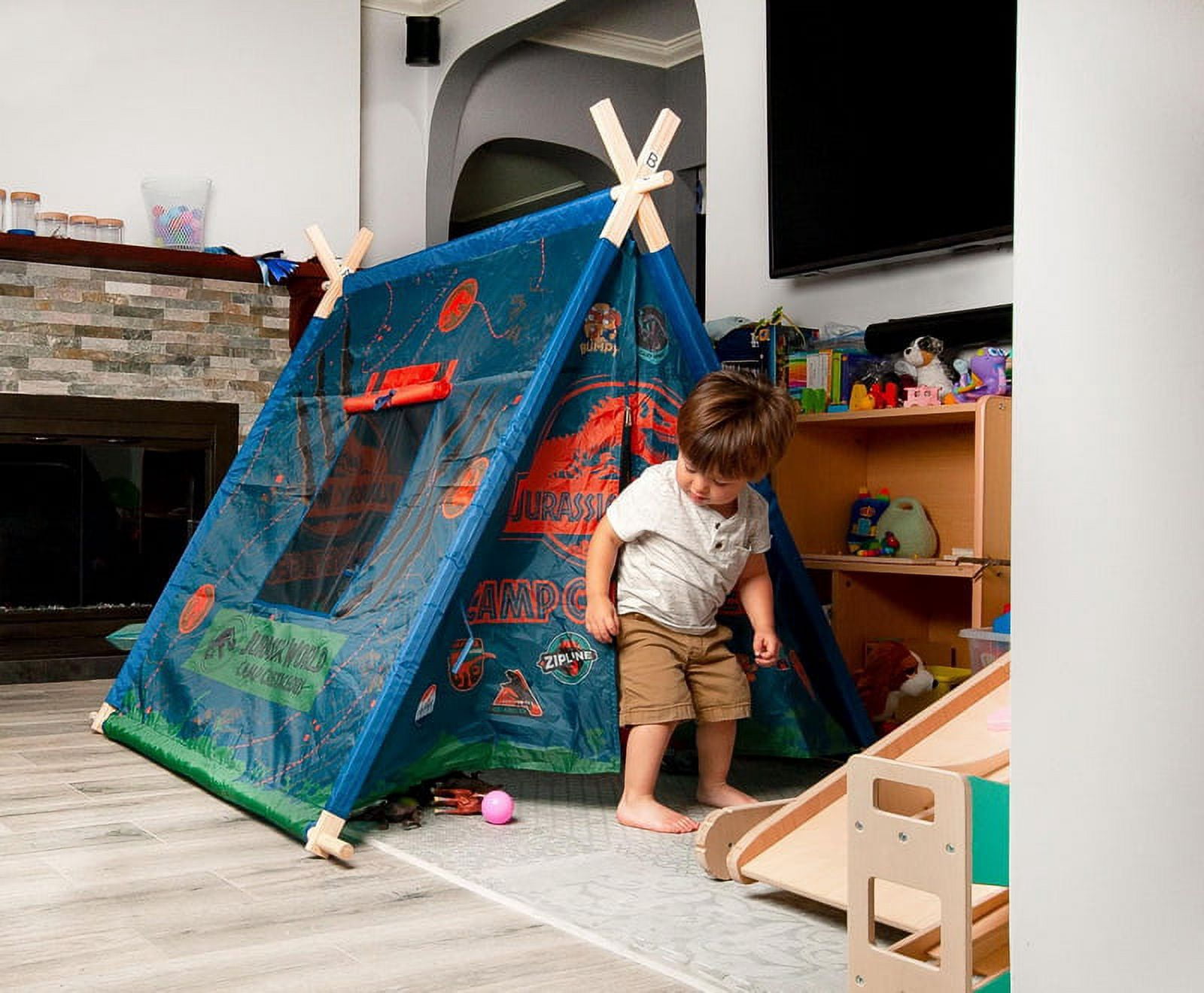 Jurassic World: Camp Cretaceous Dinosaur Kids Indoor Teepee Tent