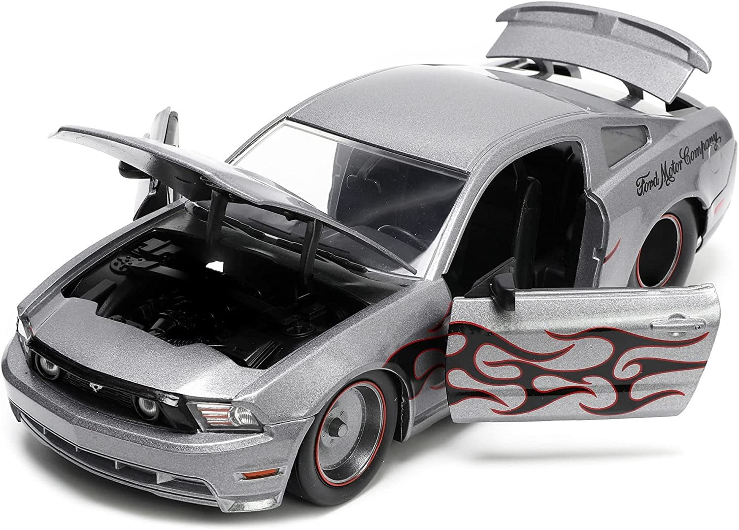 Jada Toys Big Time Muscle 1:24 2010 Ford Mustang GT Die-cast Car, Toys for Kids and Adults(Selections May Vary)
