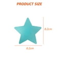 thumbnail image 2 of 12 Pairs Nipple Cover Star Breast Petals Multi Colors Nipple Cover Disposable Satin Pasties - 8.2CM, 2 of 5