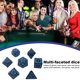 thumbnail image 5 of Juego de dados de 7 troqueles de múltiples caras, juego de dados acrílicos de 7 troqueles para juego de cartas de mesa, juego de matemáticas, 5 of 5