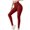 A01_Red, variant on ylioge Ladies Yoga Summer Pants Stretchy High Waist Close Leg Skinny Fit Solid Color Leggings Lace up Full Length Trendy Trousers Pantalones