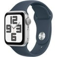 Pre-Owned Apple Watch SE (2nd Gen) 44mm Silver Aluminum Case with Storm Blue Sport Band, GPS