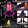 thumbnail image 5 of Dserhfy Crashing Witch Into Tree Halloween Decoration with LED Light Outdoor Lighted Flying Witch for Tree Yard Patio Porch Decoration, 5 of 7